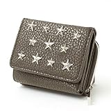 [アルトローズ] 星 スター スタッズ 三つ折り財布 ゼイン 160004-13 グレー