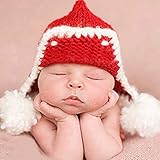 ハンドメイド 撮影写真 ベビー 幼児 耳あて帽子 毛糸編む ポンポン キャップ 0-1歳に合う 【1点】