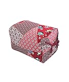 天然そばがら 高さが調整できる ごろ寝枕 21×15×8～14cm 日本製 わらび (レッド)