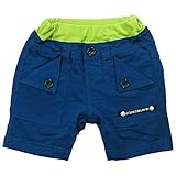 《H28年夏物》JEANS-b(ジーンズベー) 製品洗い加工済み スラブ天竺ハーフパンツ 80cm/NV NO.B-361035