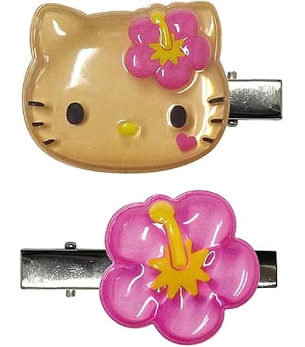 ラストお値下げ中、レア物 ハローキティ ヘアクリップ 花飾り付き Amazon.co.jp: サンリオ ヘアクリップ ハローキティ レオパード