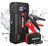 DINKALEN ジャンプスターター 12V バッテリー エンジンスターター 23800mAh 最大電流3000A LCDディスプレイ 急速充電 ライト付き 車内工具 便利グッズ モバイルバッテリー 軽量 車緊急始動 日本語取扱説明書付き