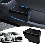 GIMUYA トヨタ 新型 ノア ヴォクシー 90系 ドアゴミ箱 サイドBOX ダストボックス ゴミ入れ VOXY NOAH 90系 2022年1月～現行 車種専用 ABS樹脂製 耐汚れ 耐摩擦 簡単取付 カー用品 内装 アクセサリー カスタムパーツ 運転席用 1pcsセット ブラック