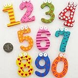 教育性を持つナンバーおもちゃ、全10個セットで子供たちの贈り物として最高/木造、0から9