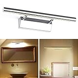 Greensun LED照明LEDミラーフロントライトバスルームウォールライト画像表示Make Up照明ステンレススチールwith On / Offスイッチ 40cm D115-01-05
