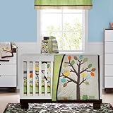 Arbor Friends 4 Piece Baby Crib Bedding Set by Not Neutral by KidsLine [並行輸入品]