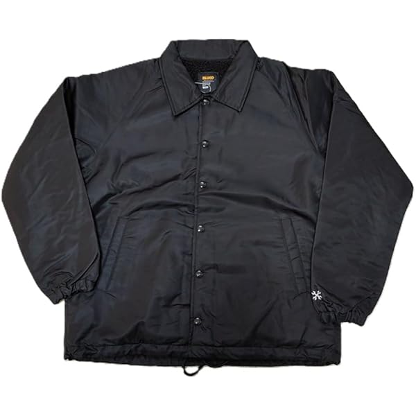 Amazon | [ブルコ] ボア コーチジャケット アウター ブラック 黒 NYLON