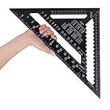 KISENG Raitool AR01 43X30X30cmメートルアルミニウム合金三角ルーラー黒三角ルーラー