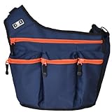 Diaper Dude Zipper Diaper Bag, Navy/Orange by Diaper Dude [並行輸入品]