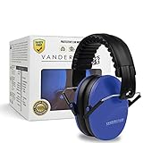 Vanderfields 子供用(推奨年齢3歳以上) 防音 イアーマフ 騒音 スポーツ観戦 コンサート 勉強・睡眠等に使用 折りたたみ可能 メンテナンスクリーナー付き [並行輸入品] (ダークブルー)