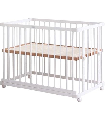 Amazon.co.jp: カトージ ベビーベッド ハイタイプ 日本製 ツーオープン