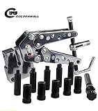 CGOLDENWALL　φ11~21mm手動パンチャー 5種ダイス付きパンチ　穴あけ工具　銅、アルミ、鋼、鉄板、4~6#アングル等の穴あけ加工に