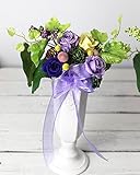 お供えのお花「バラと野葡萄のアレンジ」Lサイズ 単品 ／ プリザーブドフラワー バラ 仏花