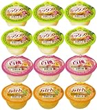 マルハニチロ 果物ゼリー 食べ比べ 3種 セット 詰め合わせ くだものたのしい ミックス 180gx6個 白桃 180gx3個 みかん180gx3個 名倉商事