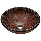 MR Direct 616 Hand Painted Glass Vessel Sink [並行輸入品]