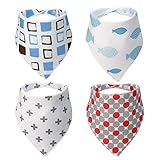 Meaiguo Baby Bandana Drool Bibs,Absorbent Cotton Gift Set for Boys Girls by MEAIGUO