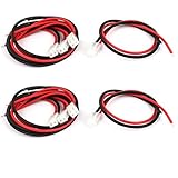 uxcell　VH3.96コネクタケーブル　ブラック　白い　　金属　4個入れ