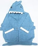 BABY TOWEL SB,100% COTTON BLUE SHARK DESIGN SOFT GREAT FOR BATH POOL OR BEACH by sb