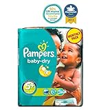 パンパース赤ちゃんドライおむつサイズ5+月額パック - 132おむつ (Pampers) (x6) - Pampers Baby-Dry Nappies Size 5+ Monthly Pack - 
