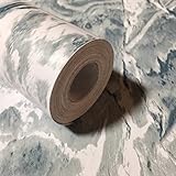 RUDOSTYLE 大理石 壁紙 カッティングシート はがせる 壁紙シール 石目 45cm×10m (ブルーグリーン)