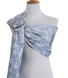 Vlokup（JP）ベビー抱っこ紐 ベビーキャリー 赤ちゃん抱っこ紐 新生児 乳幼児 調整可 軽量パッド入 母乳 隠して授乳 Grey Flower