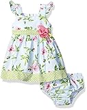 ボニーベビー女の子花柄ドレス カラー: ブルー
