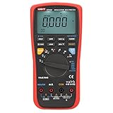 UNI-T UT533 デジタル・マルチメータ 付絶縁抵抗計 50~1000V レッド＆グレー（ 高精度/データホールド機能/オートレンジング/True-RMS/電圧テスト）【並行輸入品】