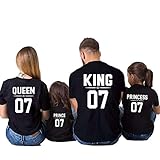 （JUTAOPIN）【親子 ペアルック】 親子 ペア ｔシャツ 親子ペア パパ 大きいサイズ 白 黒 ｔシャツ 半袖 夏 7 S M L XL XXL 3XL BABY 80 90 100 110 1