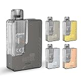 【正規品】 電子タバコ Aspire Gotek PRO スターターキット 1500mah バッテリー 4.5ml podカートリッジ ベイプ vape 0.8ohm 交換用コイル ニコチンなしタバコなし（【PRO】ガンメタル）