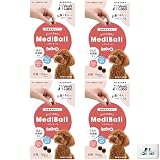 メディボール 犬用 レバー【4袋セット】15個入 犬 薬 飲ませる おやつ 投薬 投薬補助 ピルポケット 全犬種 全年齢 ＋DoubleUロゴティッシュ
