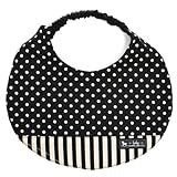 赤ちゃんにやさしい安心スタイ・ビブ・よだれかけ（首ひも・日本製）　polka dot small（black）　B0306400
