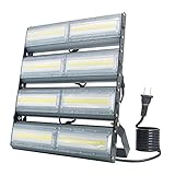 LED投光器,LED作業灯,400W 6300W相当 COBチップ 64000LM 240度 看板灯 街路灯 駐車場灯 昼光色 防水 アース付き 1年保証