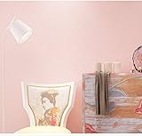 HaokHome 3040 DIY 高品質の不織布無地の壁紙ホームベッドルームキッチンバスルームの壁の装飾のための繊維テクスチャウォールペーパーピンク 53cm×10m(並行輸入品)