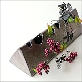 花瓶 一輪挿し おしゃれ 花器 和風 信楽焼 三角花器 [soh6942]