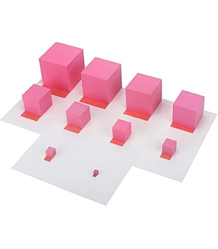 Amazon | 【MONTE Kids】モンテッソーリ教具 - ピンクタワー 小 家庭用