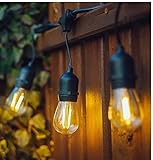 Bulbright LEDストリングライト S14LED フィラメント電球10枚入 長さ10メートル 防水AC110V 結婚式、パーティー クリスマスなどに最適 電飾　UL認定済 (S14 10枚(接