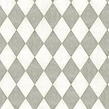 York Wallcoverings American Classics Old World Harlequin Wallpaper Memo Sample, 8 by 10-Inch, Off Wh