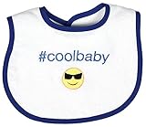 Raindrops Cool Baby Hashtag Bib, Royal Blue by Raindrops
