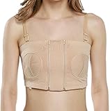 マタニティブラ ハーフトップ 搾乳器専用おやすみ授乳ブラ　2色　リムなし (L, ベージュ)