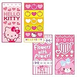 ミニタオル ポケットタオル ハンカチ 2枚組 ディズニーカーズ トミカ ハローキティ ぼんぼんりぼん fo-900t 女の子セット