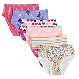 Closecretキッズシリーズソフトコットンパンティー少女パンツの盛り合わせ(6枚入り) (スタイル1, 4-5歳)