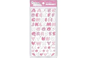 クラックス CRUX うるちゅる ポップシール アルファベット ピンク ぷっくり 立体 スマホデコ 推し活 133358