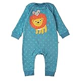 (フルギ) Frugi アップリケ付 カバーオール　ライオン × ブルースター サイズ 6-12m ( 70 - 80 ) オーガニックコットン