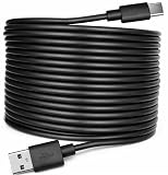監視カメラ 防犯カメラ用 USB Type-C 電源ケーブル 電源専用コード (10m ブラック)