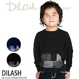 (ディラッシュ) DILASH裏毛デニムトレーナー/秋 100 ブラック