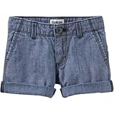 OSHKOSH(オシュコシュ) ロールカフシャンブレーショーツ シャンブレー ボトムスショートパンツ 4歳【並行輸入】