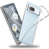 Google Pixel 7a 用 ケース クリア 薄型 ドイツバイエル製TPU素材 黄変防止 超耐衝撃 全透明 黄変防止 レンズ保護 指紋防止 「ストラップホール付き」 ピクセル7a 用カバー クリスタル・クリア