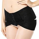 【Ani Mam Kids】産後 骨盤ベルト オシャレ 腰用 サポーター 骨盤補正 ガードル M～XXXL サイズが豊富！(M, ブラック)