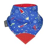 NECKERCHEW(ネッカーチュウ) おしゃれバンダナ ネッカーチュウ 歯固め付 スタイ リバーシブル スペースロケット