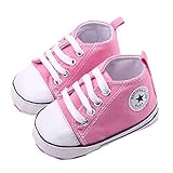Waylongplus幼児かわいいキャンバススニーカーの幼児のprewalkerアンチスキッドソフトトレーナーシューズ
